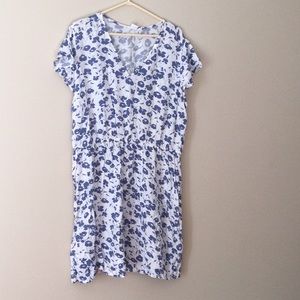 Gap size XXL elastic waist v neck casual dress
